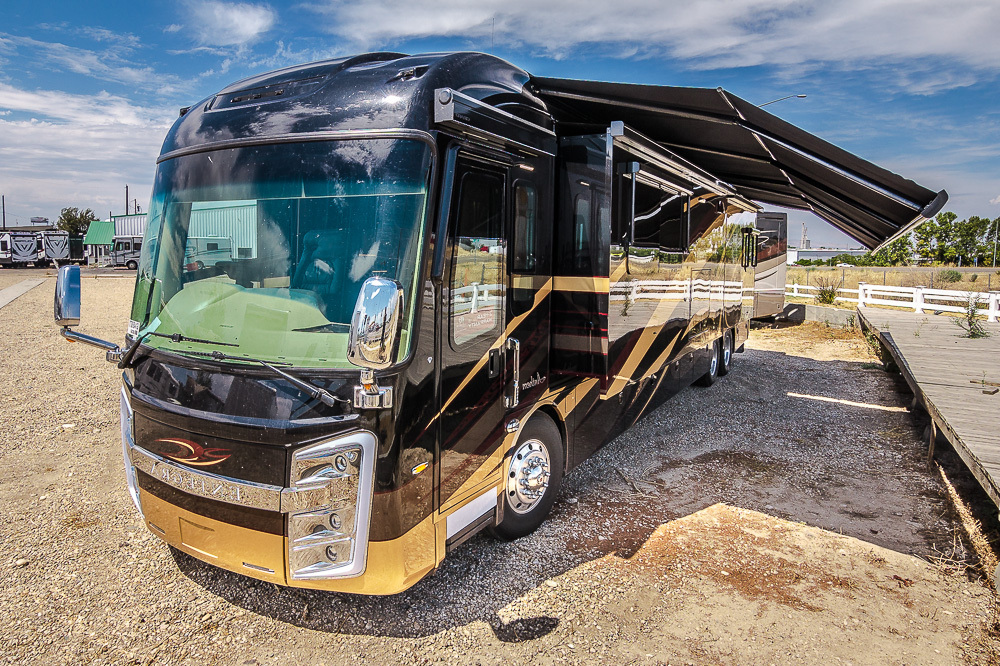 The Davison's investment in the high-end Entegra Anthem was a splurge, but they think it was worth every penny. Photo credit Bish's RV.