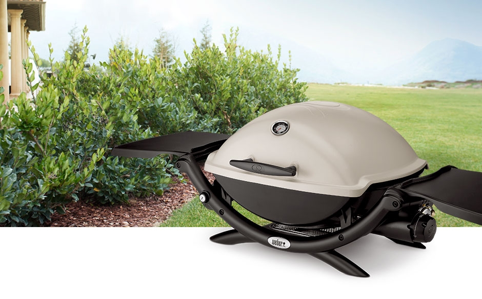This Weber grill is sturdy but portable, perfect for all of our roadtripping adventures. Credit Weber.com
